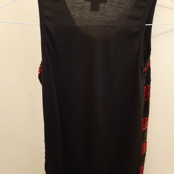 River Island black & red tank top size medium - Picture 4 of 6